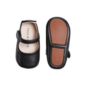 Felix & Flora Black Ballet Flats | 6-9 Months